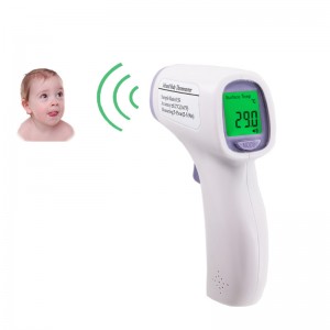 赤ちゃんの体の変化を測定する赤外線の額の温度計